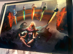 Art Print **The 5 Swords** 13x19 Inches